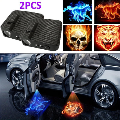 Energy-Efficient Wireless LED Car Door Projector Lights