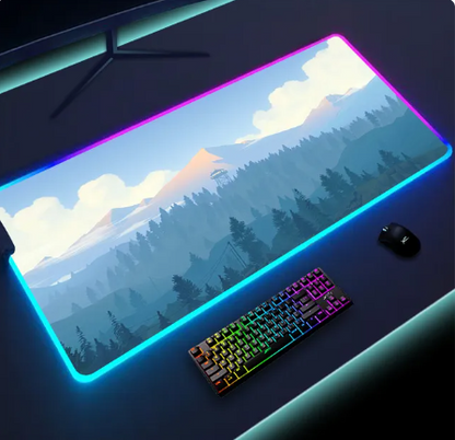 RadiantGlow LED Mouse Pad