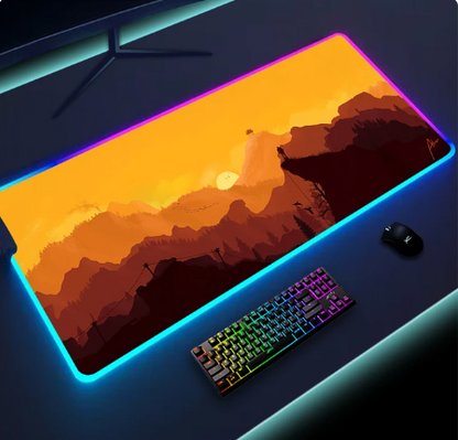 RadiantGlow LED Mouse Pad