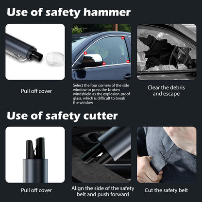 Car safety window braker