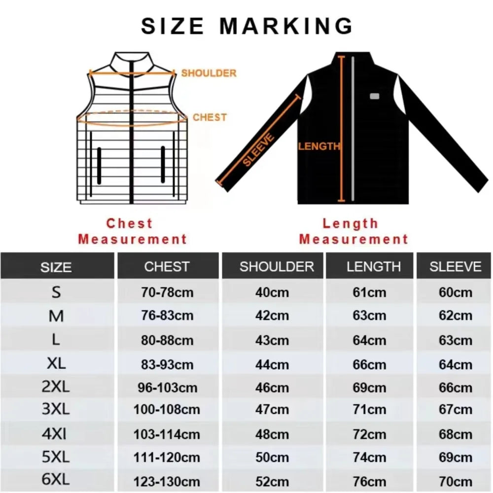 21 Areas Heated Jacket for Men and Women