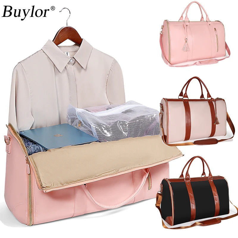 Foldable travel bag for leisure and business trip