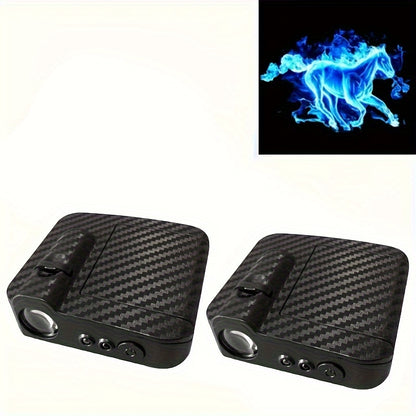 Energy-Efficient Wireless LED Car Door Projector Lights