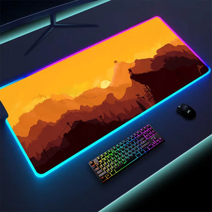 RadiantGlow LED Mouse Pad