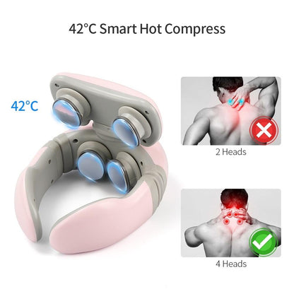 4D Neck Massager + Remote Control