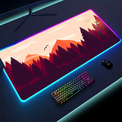 RadiantGlow LED Mouse Pad