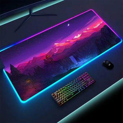 RadiantGlow LED Mouse Pad