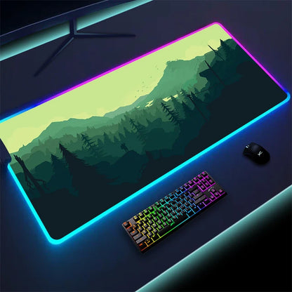 RadiantGlow LED Mouse Pad