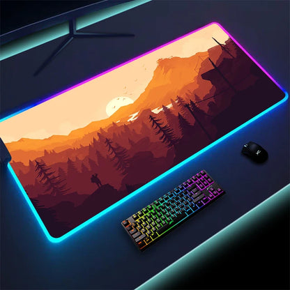 RadiantGlow LED Mouse Pad