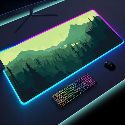 RadiantGlow LED Mouse Pad