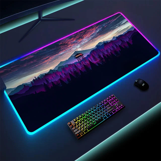 RadiantGlow LED Mouse Pad