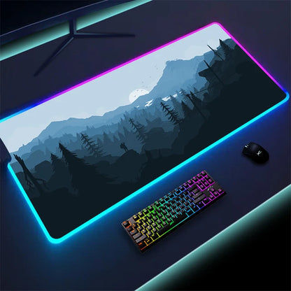 RadiantGlow LED Mouse Pad